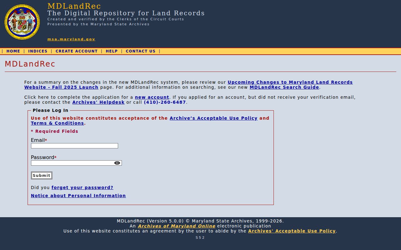 Ballenger Creek people search through Maryland land records